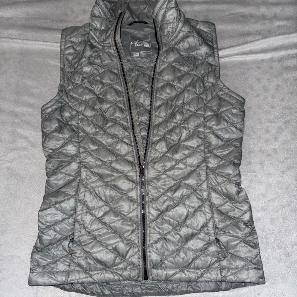 The North Face Gray Quilted Vest